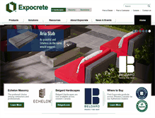 Tablet Screenshot of expocrete.com